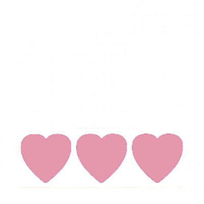 Confetti Hart 6mm Roze