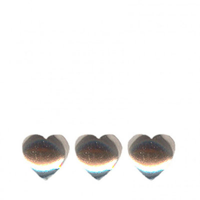 Confetti Hart 6mm Zilver