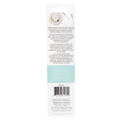 We R Memory Keepers Fabric Quill Washable Pens 2st.