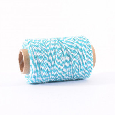 Bakers Twine turquoise-wit