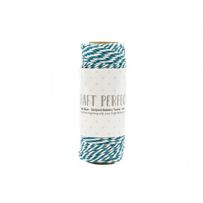 Tonic Studios bakers twine striped teal blue