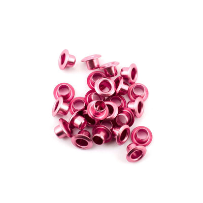 Eyelets metallic pink