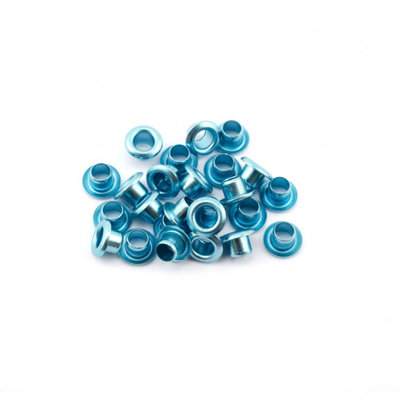 Eyelets metallic light blue