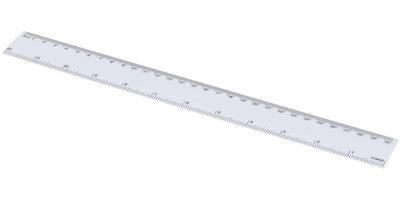 Liniaal 30cm wit