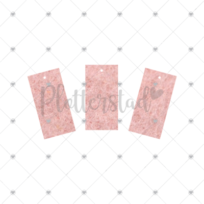 Sleutelhanger / Label Vilt Recht Klein Diverse Kleuren