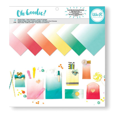 We R Memory Keepers Oh Goodie! Ombre Glassin Paper Pack