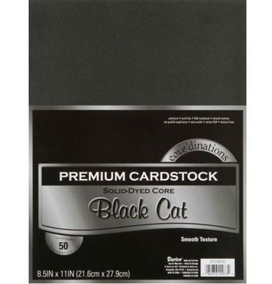 Darice Core´Dinations Smooth Premium Cardstock Black Cat A4