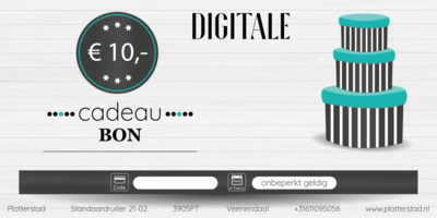 Digitale Cadeaubon t.w.v. € 10,-