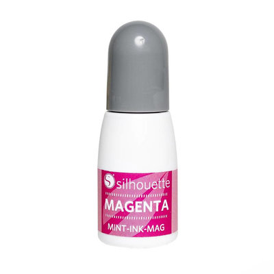 Silhouette mint inkt magenta