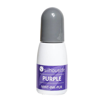 Silhouette mint inkt purple