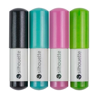 Silhouette sketch pens glitter
