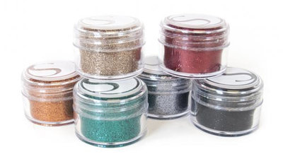 Silhouette glitter bold colors