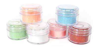 Silhouette glitter pastel colors