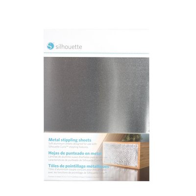 Silhouette metal stippling sheets