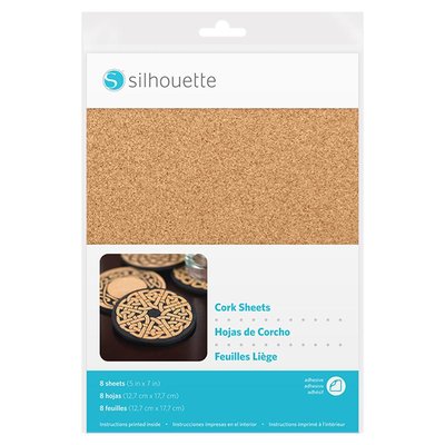 Silhouette cork sheets