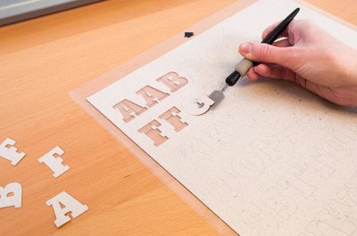 Silhouette chipboard