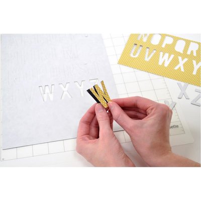 Silhouette magnet paper adhesive
