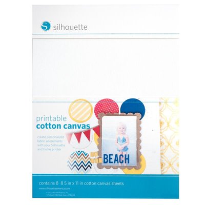 Silhouette printable cotton canvas