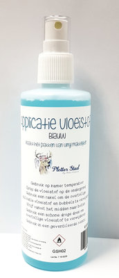 Applicatie vloeistof blauw