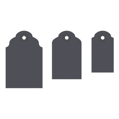Vaessen Creative 3-in-1 label pons geschulpte rand