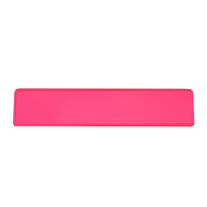 Fluor roze kentekenplaat