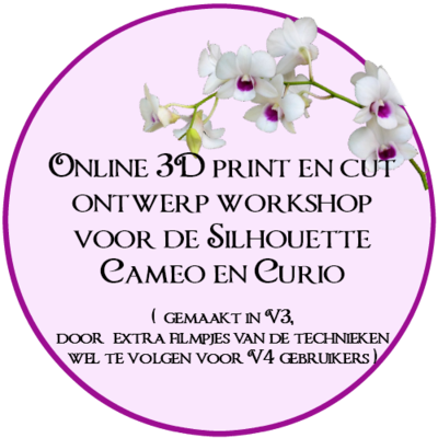 Online workshop 3D print en cut ontwerpen maken.