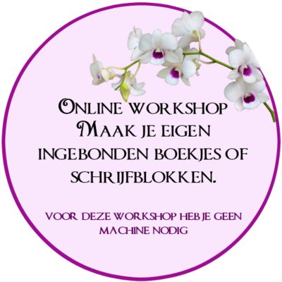 Online workshop maak je eigen ingebonden boekjes en schrijfblokken.