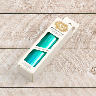 725392 Blue green CC heat activated foil
