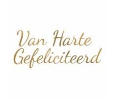 CC Hotfoil Stamp van harte gefeliciteerd