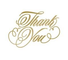 CC Hotfoil Stamp thank you