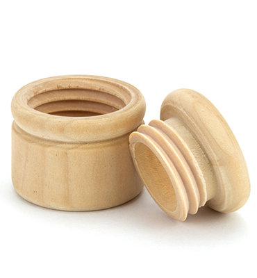 Tandendoosje hout rond
