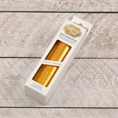 725356 Gold Iridescent Speckled CC heat activated foil