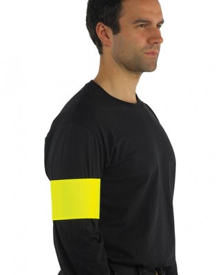 Fluor sport print armband yellow mt. S/M