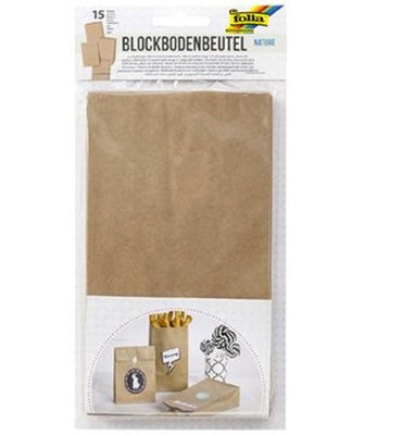 Block bottom bag kraft